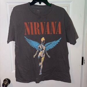 Nirvana Gray Graphic T-Shirt